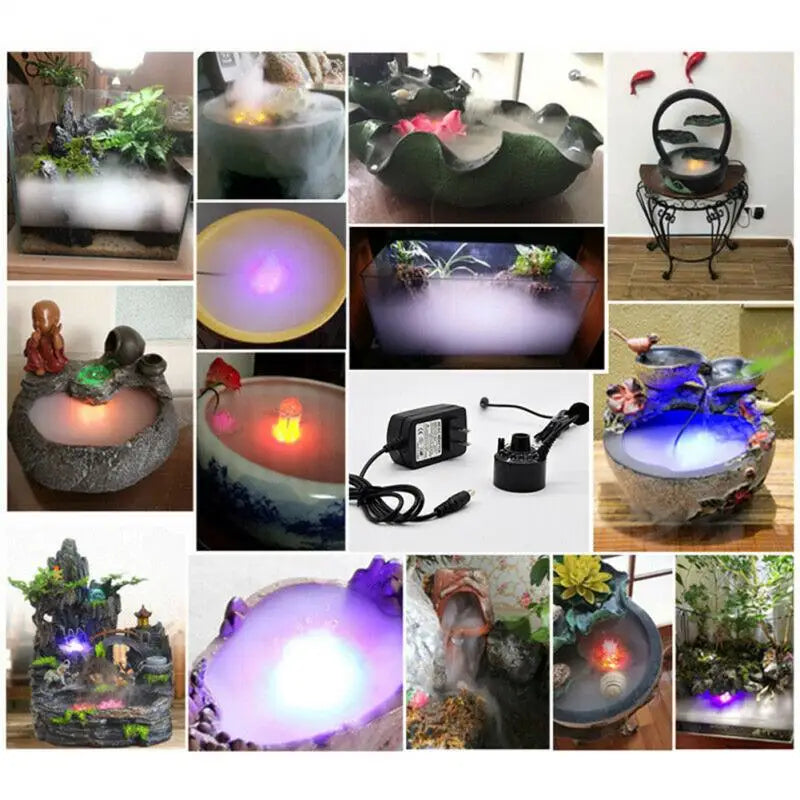 Halloween Witch Pot Smoke Machine Mist Maker Fogger Water Fountain Fog Machine Changing Party Prop Halloween DIY Decorations New