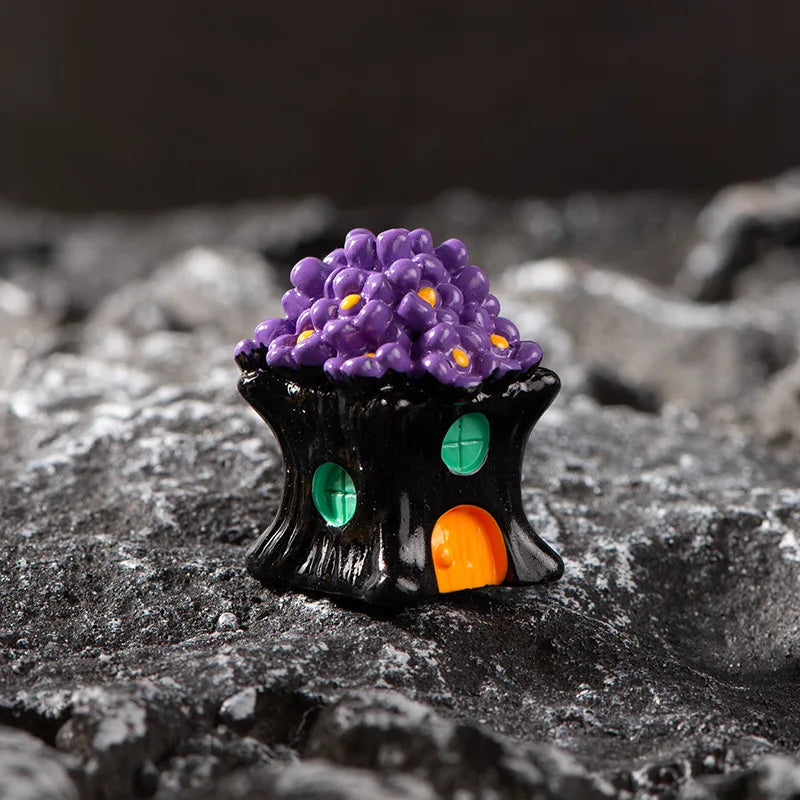 2025 Figurines Miniatures Pumpkin Skeleton Mummy Skull Micro Landscape Ornaments For Halloween Decorations Hoom Desk Accessories